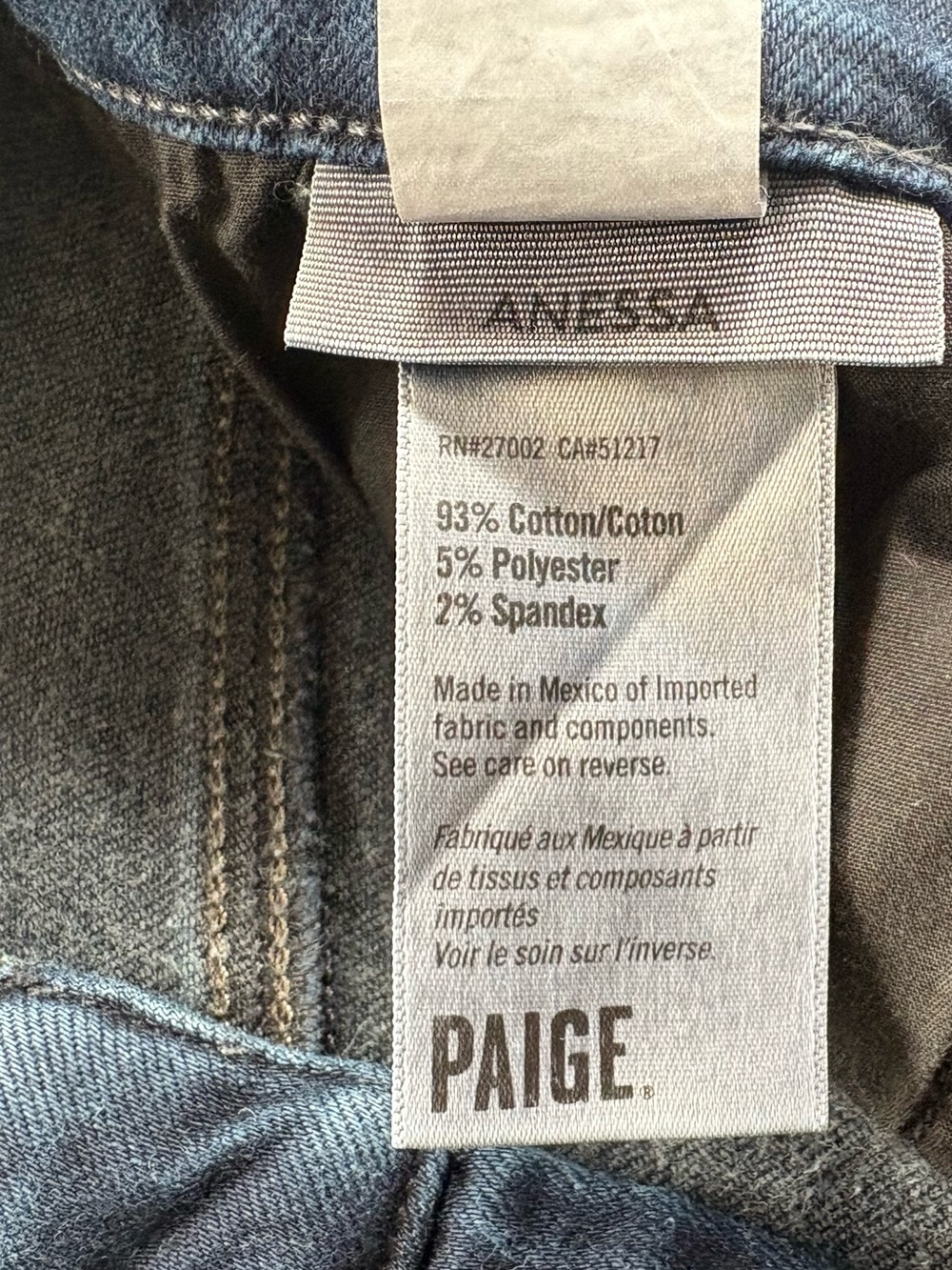 Paige Anessa Jean 28 Wide Leg in Duchess EC - Picture 7 of 9